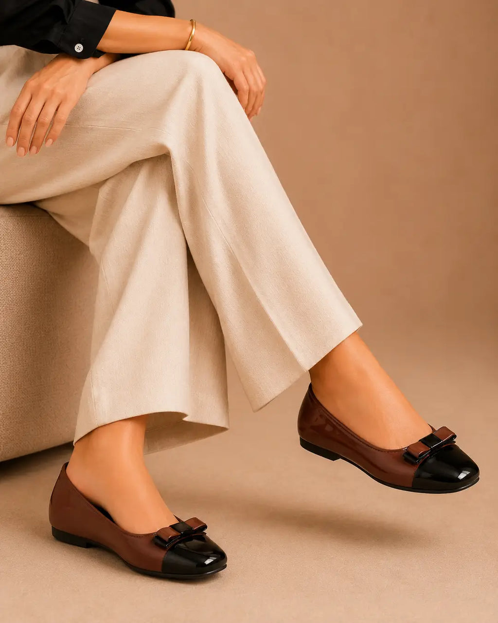 Stylish Square Toe Casual Pumps - 073 - Mustard